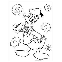 Malvorlage: Donald Duck (Karikaturen) #30380 - Kostenlose Malvorlagen zum Ausdrucken