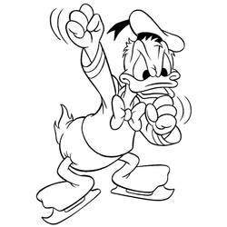 Malvorlage: Donald Duck (Karikaturen) #30391 - Kostenlose Malvorlagen zum Ausdrucken