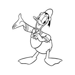 Malvorlage: Donald Duck (Karikaturen) #30424 - Kostenlose Malvorlagen zum Ausdrucken