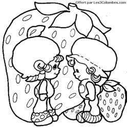 Malvorlage: Erdbeer-Shortcake / Erdbeere (Karikaturen) #35643 - Kostenlose Malvorlagen zum Ausdrucken