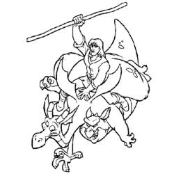 Malvorlage: Excalibur, das magische Schwert (Karikaturen) #41738 - Kostenlose Malvorlagen zum Ausdrucken
