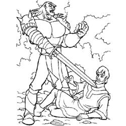 Malvorlage: Excalibur, das magische Schwert (Karikaturen) #41739 - Kostenlose Malvorlagen zum Ausdrucken