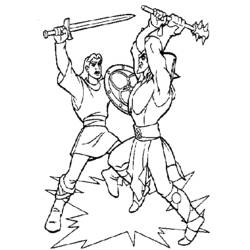 Malvorlage: Excalibur, das magische Schwert (Karikaturen) #41744 - Kostenlose Malvorlagen zum Ausdrucken