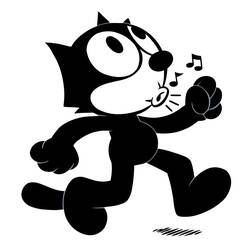 Malvorlage: Felix die Katze (Karikaturen) #47872 - Kostenlose Malvorlagen zum Ausdrucken