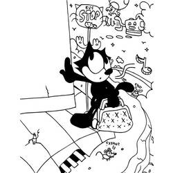 Malvorlage: Felix die Katze (Karikaturen) #47888 - Kostenlose Malvorlagen zum Ausdrucken