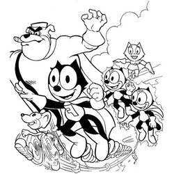 Malvorlage: Felix die Katze (Karikaturen) #47894 - Kostenlose Malvorlagen zum Ausdrucken