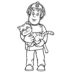 Malvorlage: Feuerwehrmann Sam (Karikaturen) #39765 - Kostenlose Malvorlagen zum Ausdrucken