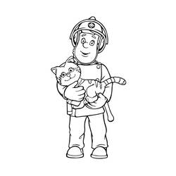 Malvorlage: Feuerwehrmann Sam (Karikaturen) #39843 - Kostenlose Malvorlagen zum Ausdrucken