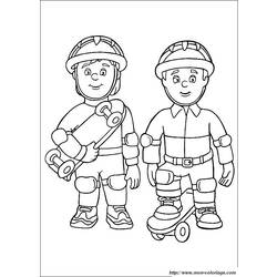 Malvorlage: Feuerwehrmann Sam (Karikaturen) #39868 - Kostenlose Malvorlagen zum Ausdrucken