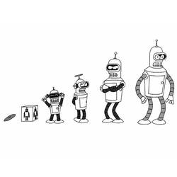 Malvorlage: Futurama (Karikaturen) #48370 - Kostenlose Malvorlagen zum Ausdrucken
