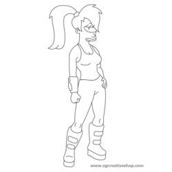 Malvorlage: Futurama (Karikaturen) #48420 - Kostenlose Malvorlagen zum Ausdrucken