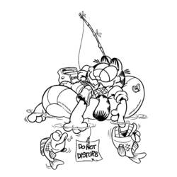 Malvorlage: Garfield (Karikaturen) #26122 - Kostenlose Malvorlagen zum Ausdrucken
