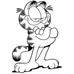 Malvorlage: Garfield (Karikaturen) #26132 - Kostenlose Malvorlagen zum Ausdrucken