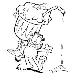 Malvorlage: Garfield (Karikaturen) #26133 - Kostenlose Malvorlagen zum Ausdrucken