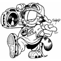 Malvorlage: Garfield (Karikaturen) #26152 - Kostenlose Malvorlagen zum Ausdrucken