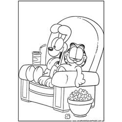 Malvorlage: Garfield (Karikaturen) #26154 - Kostenlose Malvorlagen zum Ausdrucken