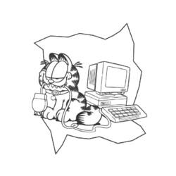 Malvorlage: Garfield (Karikaturen) #26166 - Kostenlose Malvorlagen zum Ausdrucken