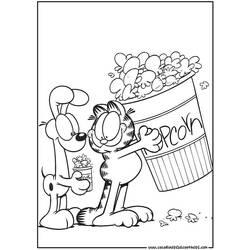 Malvorlage: Garfield (Karikaturen) #26196 - Kostenlose Malvorlagen zum Ausdrucken