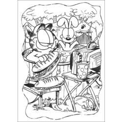 Malvorlage: Garfield (Karikaturen) #26212 - Kostenlose Malvorlagen zum Ausdrucken