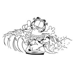 Malvorlage: Garfield (Karikaturen) #26214 - Kostenlose Malvorlagen zum Ausdrucken