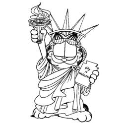 Malvorlage: Garfield (Karikaturen) #26215 - Kostenlose Malvorlagen zum Ausdrucken