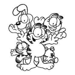 Malvorlage: Garfield (Karikaturen) #26216 - Kostenlose Malvorlagen zum Ausdrucken