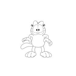Malvorlage: Garfield (Karikaturen) #26221 - Kostenlose Malvorlagen zum Ausdrucken