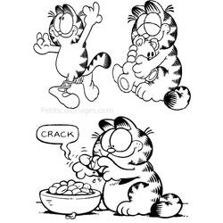 Malvorlage: Garfield (Karikaturen) #26222 - Kostenlose Malvorlagen zum Ausdrucken
