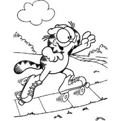 Malvorlage: Garfield (Karikaturen) #26242 - Kostenlose Malvorlagen zum Ausdrucken