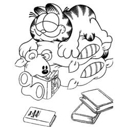Malvorlage: Garfield (Karikaturen) #26262 - Kostenlose Malvorlagen zum Ausdrucken