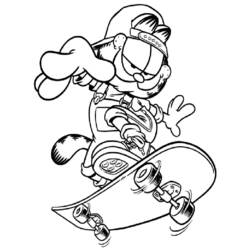Malvorlage: Garfield (Karikaturen) #26299 - Kostenlose Malvorlagen zum Ausdrucken