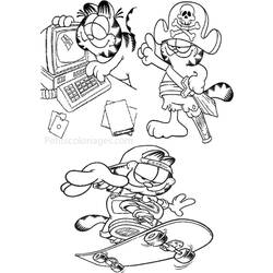 Malvorlage: Garfield (Karikaturen) #26303 - Kostenlose Malvorlagen zum Ausdrucken