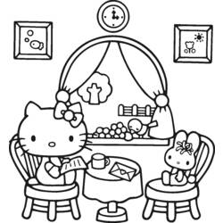 Malvorlage: Hallo Kitty (Karikaturen) #36743 - Kostenlose Malvorlagen zum Ausdrucken