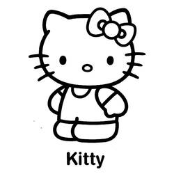 Malvorlage: Hallo Kitty (Karikaturen) #36821 - Kostenlose Malvorlagen zum Ausdrucken