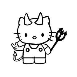 Malvorlage: Hallo Kitty (Karikaturen) #36931 - Kostenlose Malvorlagen zum Ausdrucken