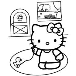 Malvorlage: Hallo Kitty (Karikaturen) #36937 - Kostenlose Malvorlagen zum Ausdrucken