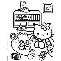 Malvorlage: Hallo Kitty (Karikaturen) #36956 - Kostenlose Malvorlagen zum Ausdrucken