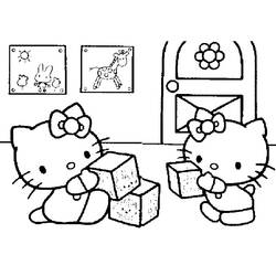 Malvorlage: Hallo Kitty (Karikaturen) #37018 - Kostenlose Malvorlagen zum Ausdrucken