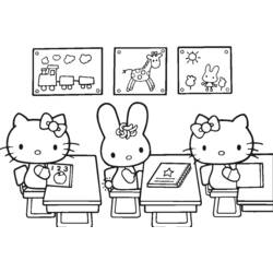 Malvorlage: Hallo Kitty (Karikaturen) #37026 - Kostenlose Malvorlagen zum Ausdrucken