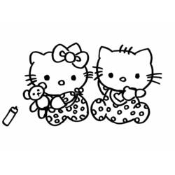 Malvorlage: Hallo Kitty (Karikaturen) #37077 - Kostenlose Malvorlagen zum Ausdrucken