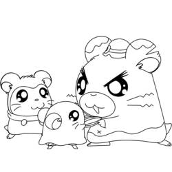 Malvorlage: Hamtaro (Karikaturen) #40110 - Kostenlose Malvorlagen zum Ausdrucken