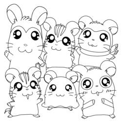 Malvorlage: Hamtaro (Karikaturen) #40149 - Kostenlose Malvorlagen zum Ausdrucken