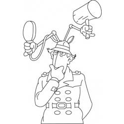 Malvorlage: Inspektor Gadget (Karikaturen) #38871 - Kostenlose Malvorlagen zum Ausdrucken