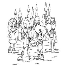 Malvorlage: Jimmy Neutron (Karikaturen) #48904 - Kostenlose Malvorlagen zum Ausdrucken