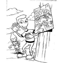 Malvorlage: Jimmy Neutron (Karikaturen) #48906 - Kostenlose Malvorlagen zum Ausdrucken