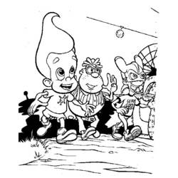 Malvorlage: Jimmy Neutron (Karikaturen) #48917 - Kostenlose Malvorlagen zum Ausdrucken