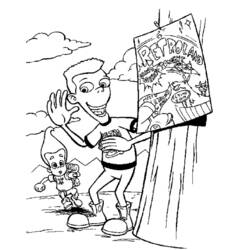 Malvorlage: Jimmy Neutron (Karikaturen) #48956 - Kostenlose Malvorlagen zum Ausdrucken