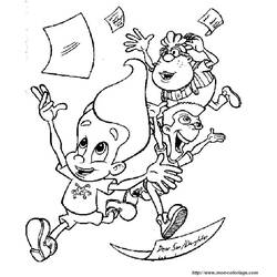 Malvorlage: Jimmy Neutron (Karikaturen) #48960 - Kostenlose Malvorlagen zum Ausdrucken