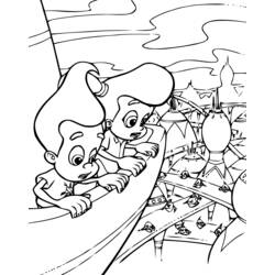 Malvorlage: Jimmy Neutron (Karikaturen) #48980 - Kostenlose Malvorlagen zum Ausdrucken