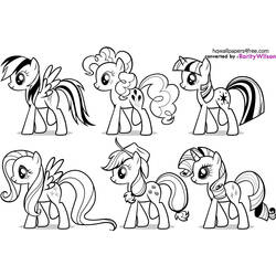 Malvorlage: Kleines Pony (Karikaturen) #41872 - Kostenlose Malvorlagen zum Ausdrucken